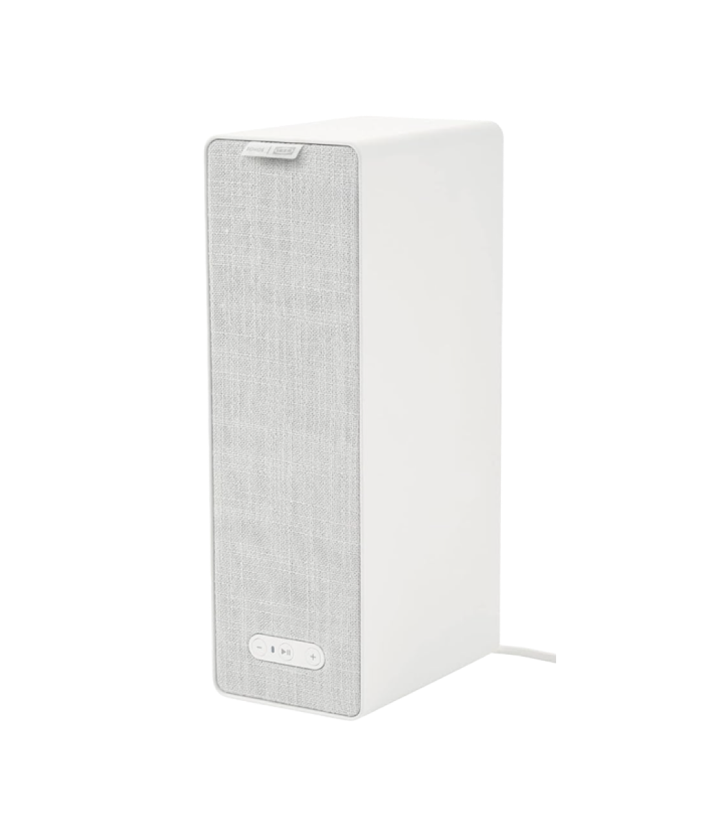 IKEA Symfonisk Speaker in White; looks like a book.