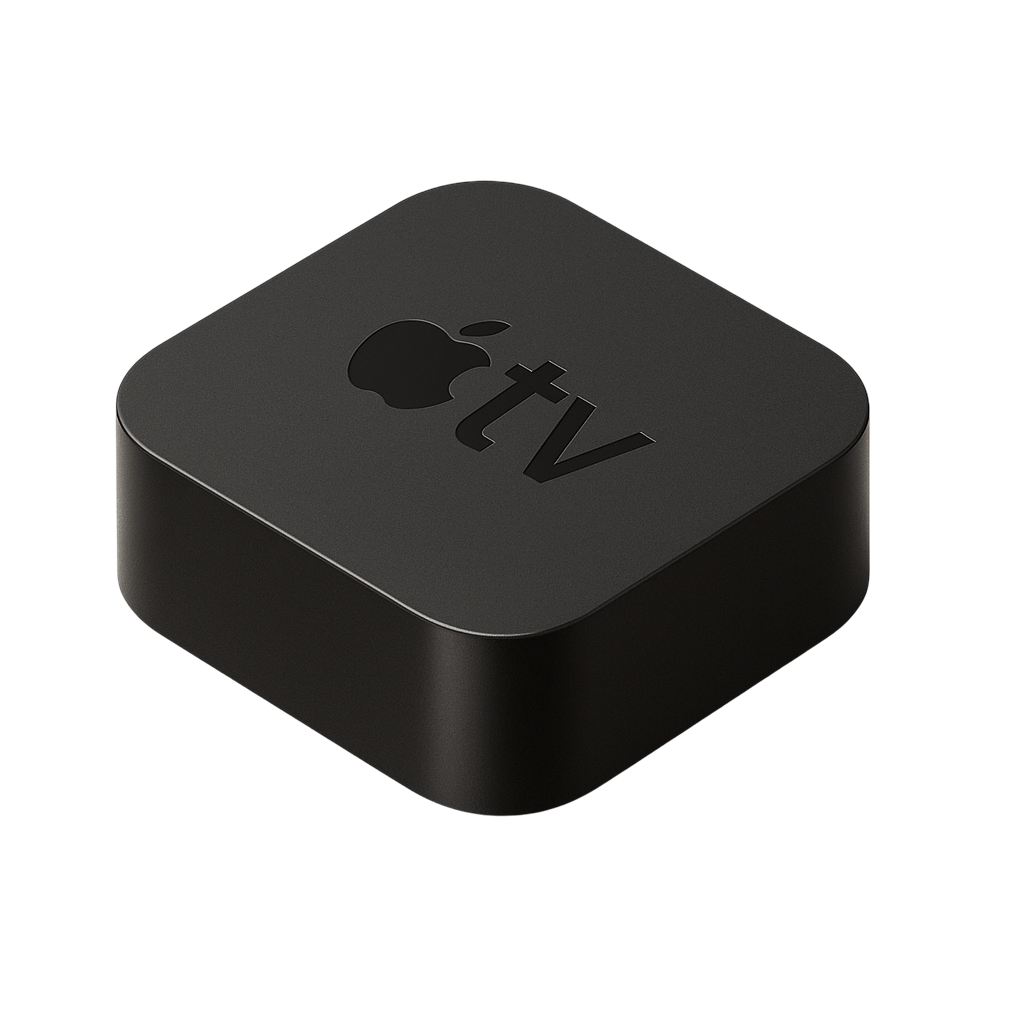 Apple TV in Black angled