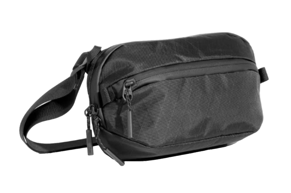 Muji hard suitcase in black